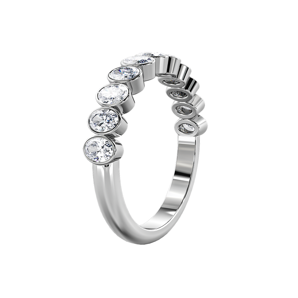 Oval Bezel Vertical Eternity