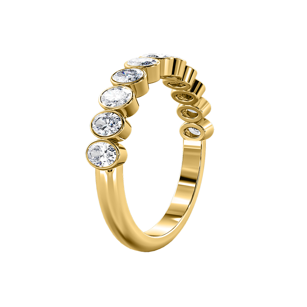 Oval Bezel Vertical Eternity