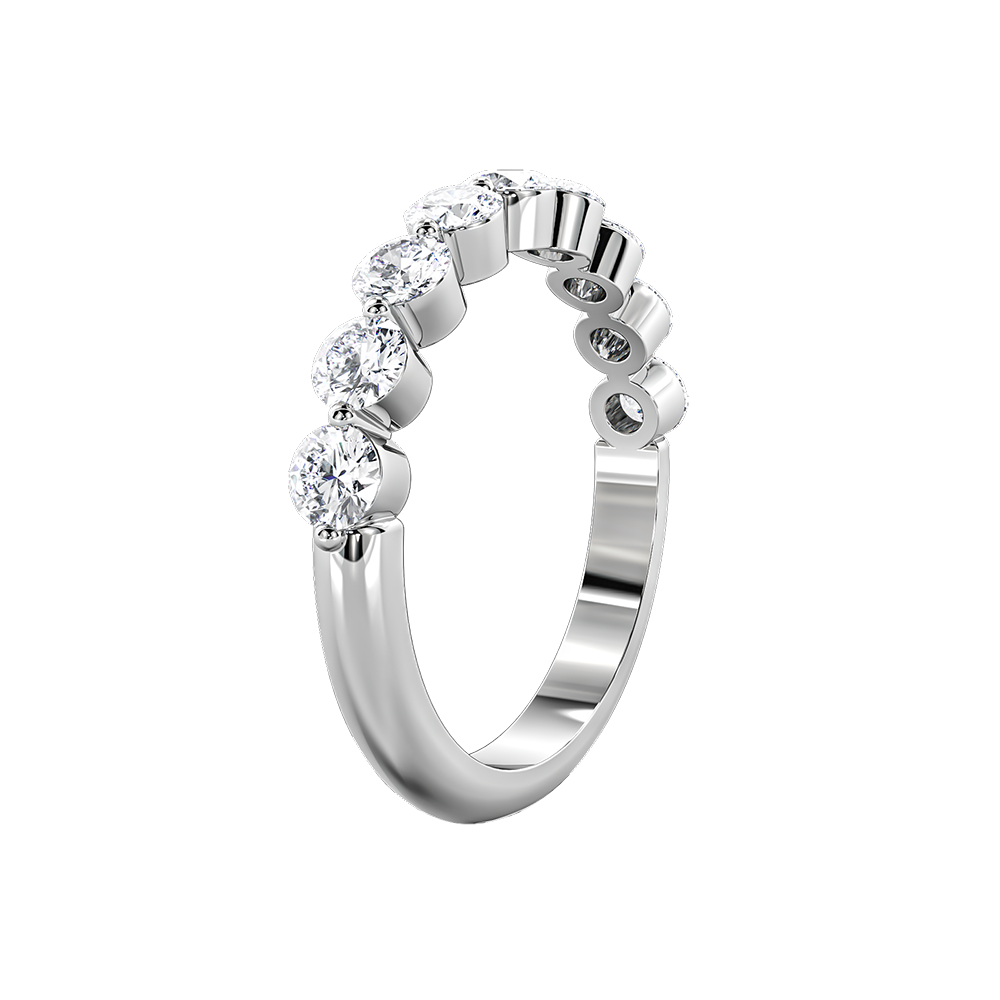 Round Floating Diamond Eternity
